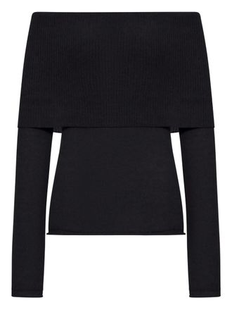 Roberto Collina ribbed boat-neck sweater - Black