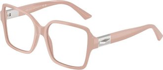 Jimmy Choo London Stijlvolle bril met zwart montuur - Dames - Brillen - Roze - 54 MM - Accessoires