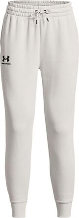 Under Armour (WMNS) Under Armour Essential Fleece Tapered Pants White Black 1379443-114