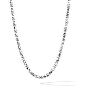Vincero Mens Cuban Link Necklace in Silver at Nordstrom, Size 22