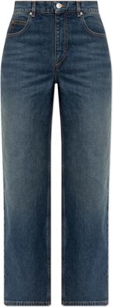 Isabel Marant Dromie Jeans - Dames - Regular Fit Jeans - Blauw - S - Katoen - Jeans
