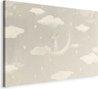 OEM Imagen - Peque&ntilde;o Conquistador - Un Rat&oacute;n Con Un Pijama Estampado De Corazones En La Luna Entre Las Nubes / El Rat&oacute;n Y La Luna