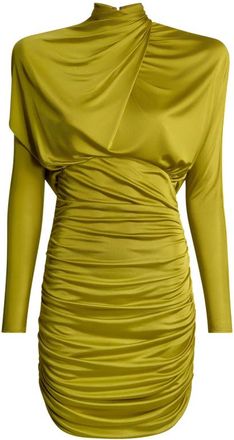 Balmain Draped Flowing Jersey Dress