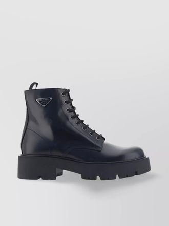 Prada leather ankle boots