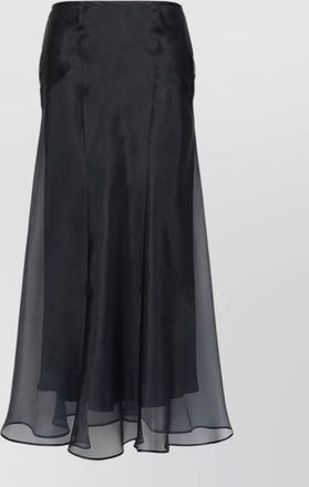 Max Mara silk mid-rise skirt