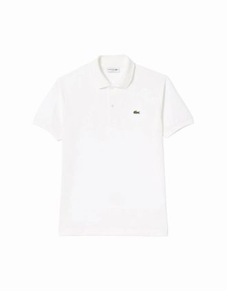 Lacoste Mens Lacoste L1212 Classic Fit Polo - White - Size: 42