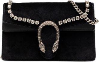 Gucci Pre-owned Gucci Mini Crystal Embellished Velvet Dionysus Crossbody Ladies WV777FOFD128N3OT