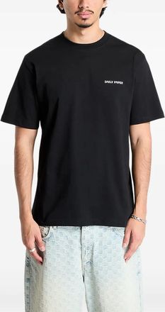 Daily Paper Clothing Wrapper logo-print T-shirt - unisex - Cotton - S - Black