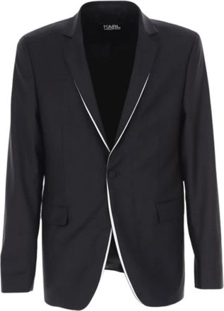 Karl Lagerfeld Hombre, Chaquetas, Negro, Talla: L