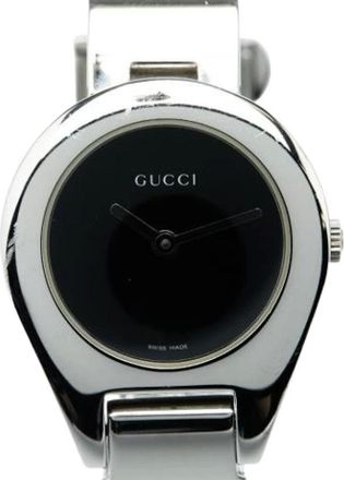 Gucci Pre-owned Watches, female, Black, Size: ONE SIZE Pre-owned Vintage Stainless Steel Watch