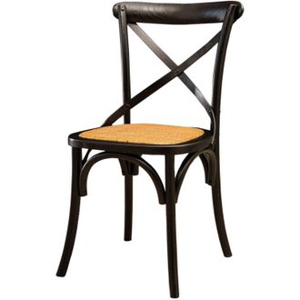 Biscottini International Silla De Cocina Silla De Comedor 47x86x52 Cm Silla De Madera Y Rat&aacute;n Thonet Silla Moderna Para Restaurante, Jard&iacute;n Silla Vintage