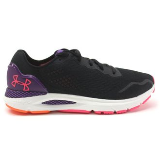 Under Armour HOVR Sonic 6 Textile Womens Low Top Trainers - Black Purple - Size:UK 5.5
