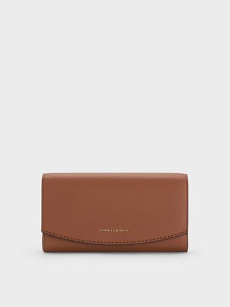 Charles & Keith Briony Curved Flap Long Wallet