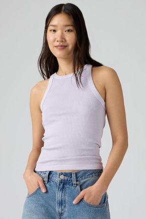 Levi's Essential Racer Tank Top - Donna - XS - Viola / Garment Dye Lavender Blue