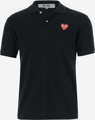 Comme Des Garçons Cotton Polo Shirt With Logo