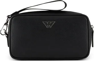 Emporio Armani nylon beautycase met logo
