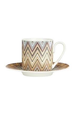 Missoni Home Jarris Set Of 2 Coffee Cups & Saucers in White at Nordstrom