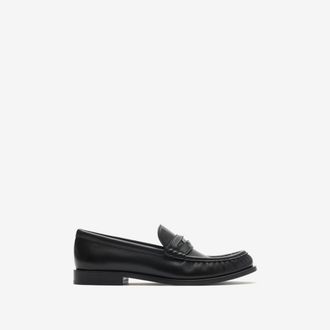 Burberry Leather Cadet Loafers, Size: 42