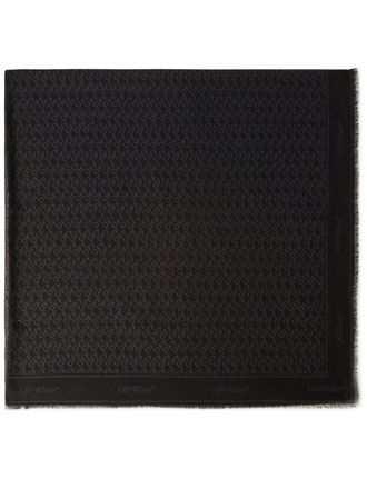 Off-white Off-stamp scarf - women - Modal - One Size - Black
