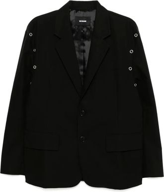 We11done Blazer con occhielli - Nero