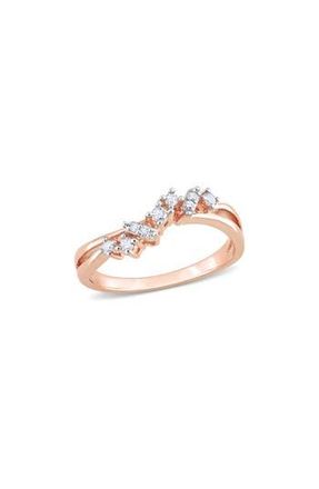 Delmar Wavy Diamond Ring - 0.17ct. in Rose Gold at Nordstrom Rack, Size 8
