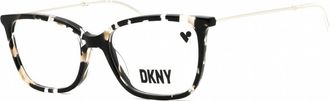 DKNY Ladies Black Rectangular Eyeglass Frames DK7008