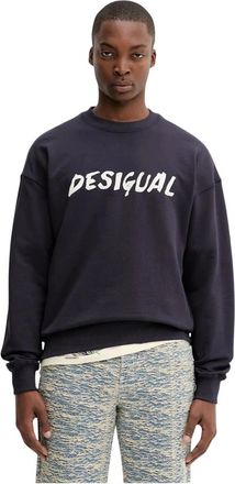 Desigual Sweatshirts - Heren - Sweatshirts - Blauw - M - Hoodies & sweatvesten