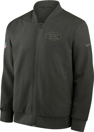 Nike New York Jets Rivalries Collection Sideline Nike Mens NFL Full-Zip Bomber Jacket in Green | 03AU3JG72-TFK