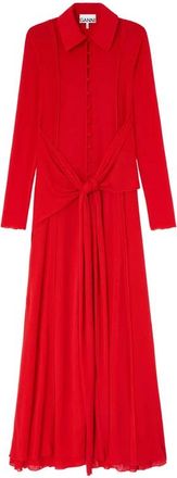 Ganni Dress Ganni - Dames - Maxi kleedjes - Rood - XS - Kleedjes
