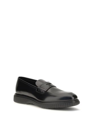 Ferragamo Brushed Calfskin Loafer - Black