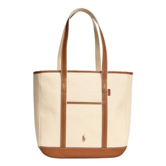 Polo Ralph Lauren Tote Bags, female, Beige, Size: ONE SIZE Tote Bag