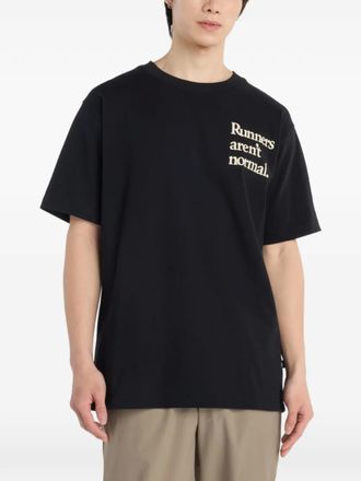 New Balance graphic-print T-Shirt - men - Cotton - S - Black