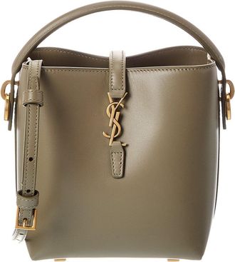 Saint Laurent Le 37 Mini Leather Bucket Bag