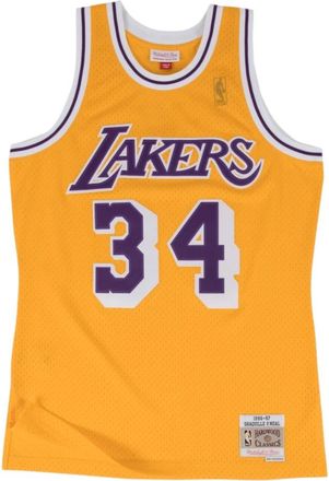 Mitchell & Ness Los Angeles Lakers Shaquille ONeal Jersey - Heren - Fitness - Geel - M - Polyester - Fitness