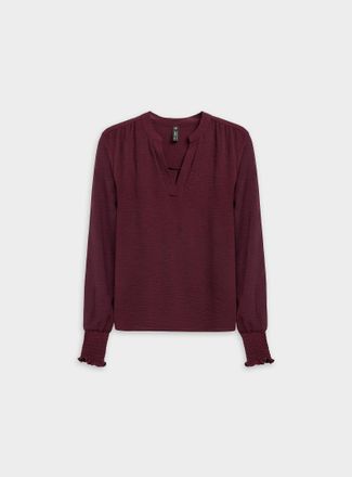 Only Womens Flowy crossover V-neck blouse