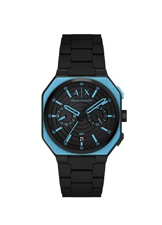 A|X Armani Exchange A|X Bass Dual-Time Quartz Black Dial Mens Watch AX1480