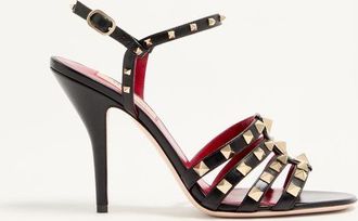 Valentino Garavani Rockstud Kidskin Sandal 100mm Wo