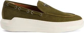 Giuseppe Zanotti Groene Casual Loafers Slip On - Heren - Bootschoenen - Groen - 45 EU - Leer - Schoenen