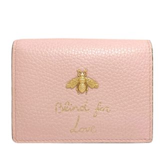Gucci Pink Leather Wallet (Bi-Fold) (Pre-Owned)