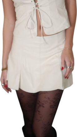 Cotton Candy L.A. Lets Toast Mini Skirt In Nude