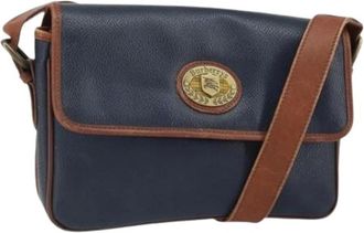 Burberry Pre-owned Cross Body Bags, female, Blue, Size: ONE SIZE Pre-owned Vintage Shoulder Bag