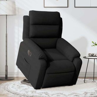 vidaXL Vidaxl - Sill&oacute;n El&eacute;ctrico Reclinable Elevable De Terciopelo Negro