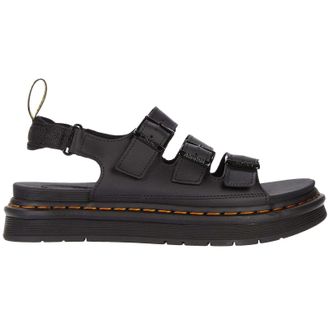 Dr. Martens Soloman Hydro Leather Mens Hook and loop Sandals - Black - Size:UK 6.5