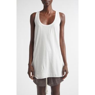 Rick Owens Pony Cotton Tank in Milk Wash at Nordstrom, Size 10 Us