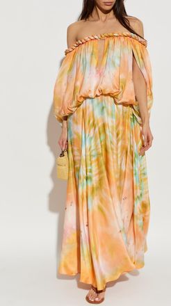 Zimmermann Silk Dress With Spaghetti Straps, Womens, Multicolour