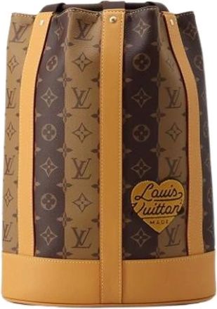 Louis Vuitton Pre-owned Bucket Bags, male, Brown, Size: ONE SIZE Pre-owned Monogram Bucket Bag