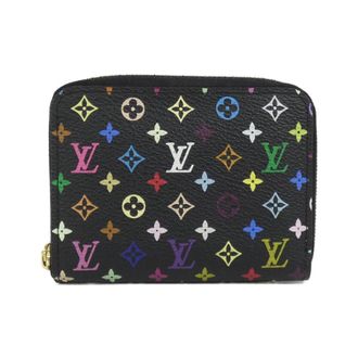 Louis Vuitton Black Multi-Color Violet Monogram Multicolore Coin Purse/Coin Case (Pre-Owned)
