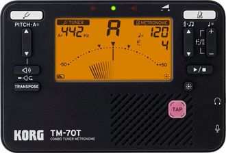 OEM Metr&oacute;nomo Y Afinador Crom&aacute;tico Combinados Tm70 - Negro