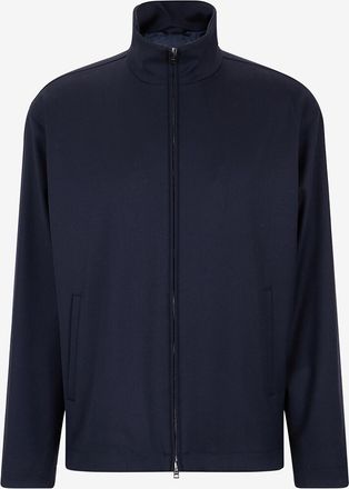 Herno Kurze Jacke mit Stehkragen aus Canvas