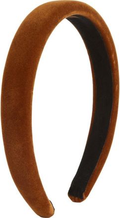 Tasha Velvet Headband in Copper at Nordstrom
